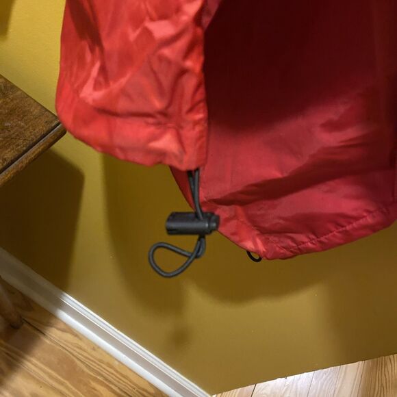 Vintage LL Bean Full Zip Windbreaker Jacket Womens US size Small Red Lightweight - Picture 5 of 6